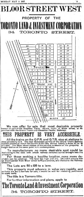 1887 Property Sale