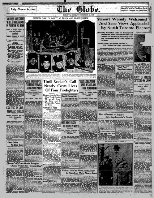 The Globe, December 22, 1930: Click image for full-size version