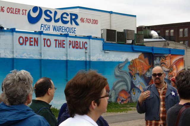 Behind the Osler Fish Warehouse