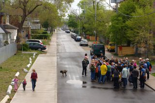 Jane's Walk - Wallace Ave., from the bridge