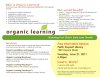 Flyer: Organic Learning info session at Library