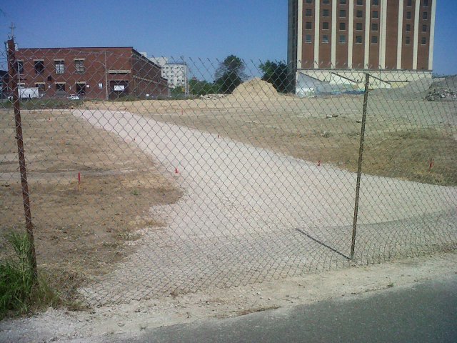 Railpath connection to Perth/Sterling, under construction: May 20, 2012