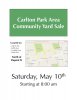 Carlton Park yard sale poster