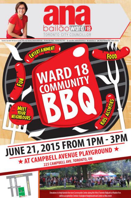 Ward 18 Community BBQ - June 21 2015
