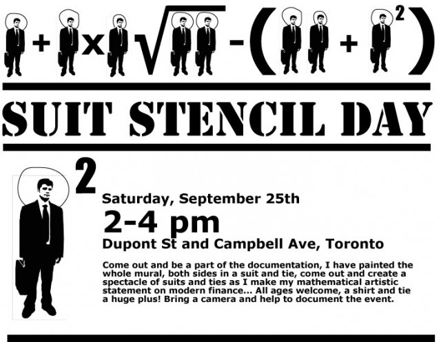 Suit Stencil Day