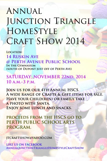 Annual Junction Triangle Craft and Home Sale- 2014 Poster