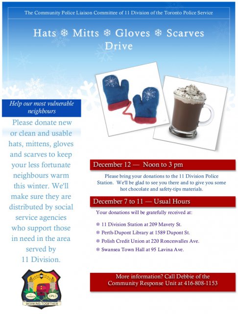 11 Division Winter Clothing Drive