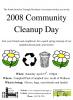2008 Community Cleanup Day Poster