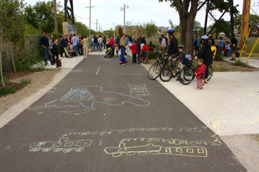 Human Train - Chalk Drawings