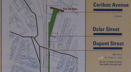 New Railpath Maps: Cariboo Ave. Entrance, closeup