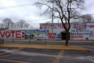 Fuzzy Boundaries mural on 229 Wallace Ave.