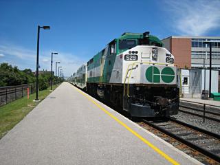 GO Train at Bloor Station