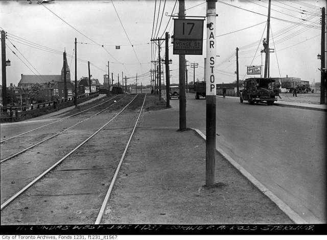 Looking east at Dundas and Sterling, June 1 1937