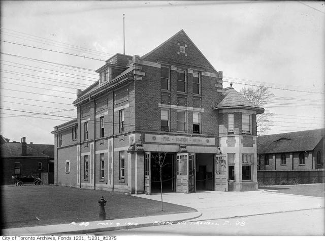 Perth Avenue Firehall, May 9 1914