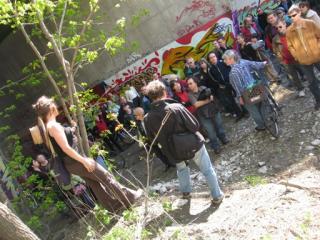 Jane's Walk - Rail path near Dundas St.