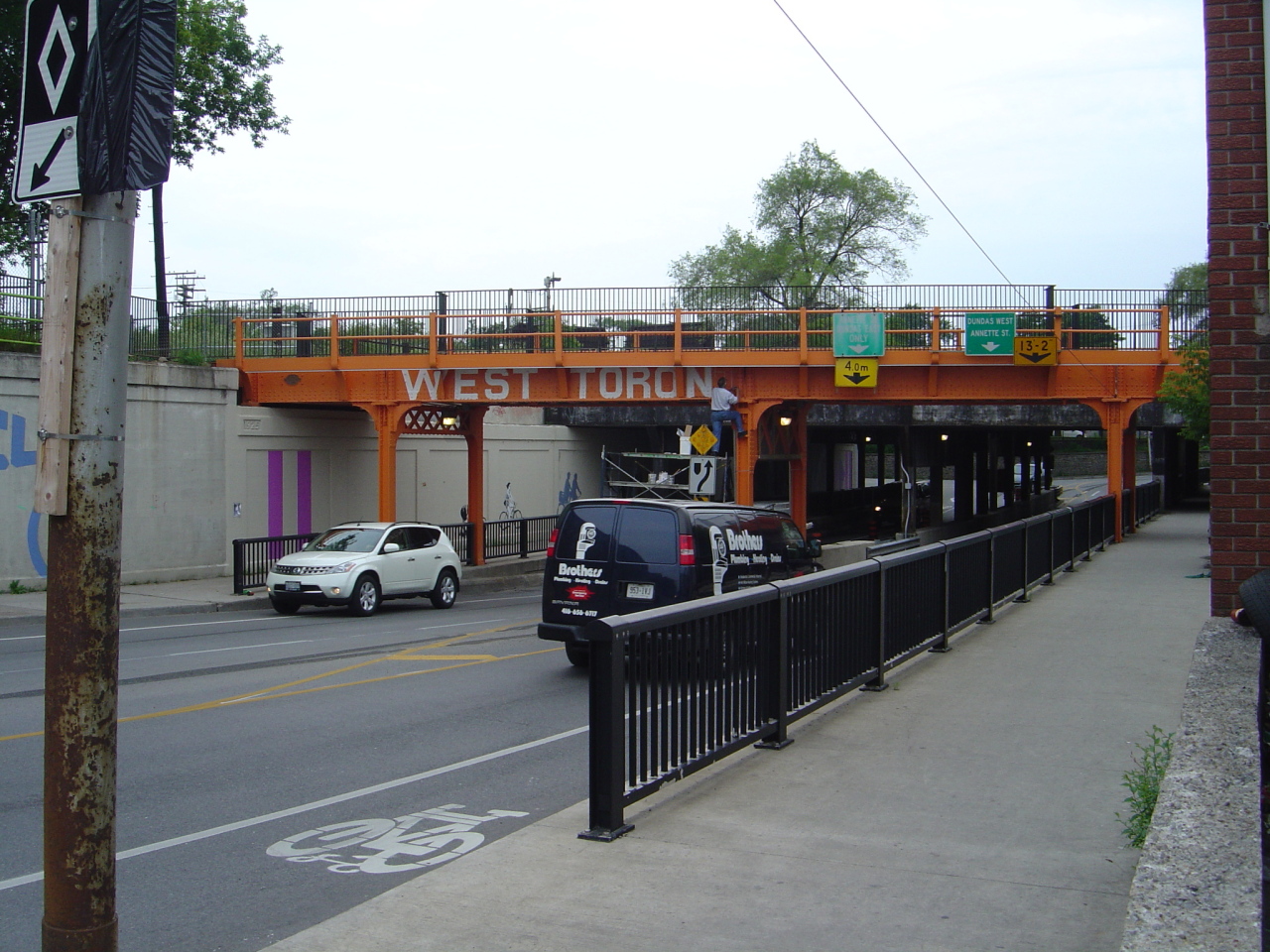 Dupont Bridge gets painted with Railpath lettering