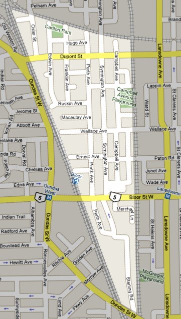 Junction Triangle area map