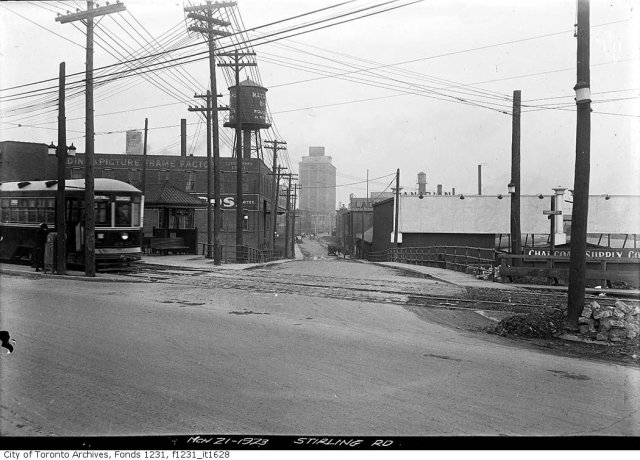Sterling Rd., north from Dundas St., March 21 1923