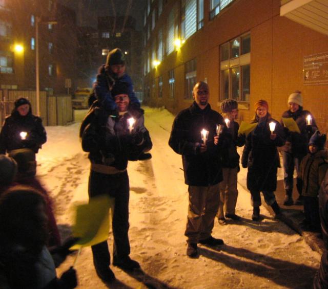 Rally to support the Boys & Girls Club at 21 Randolph Ave.