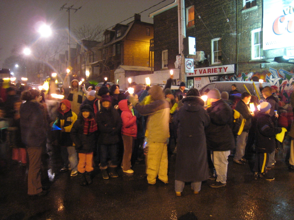 Rally to support the Boys & Girls Club at 21 Randolph Ave.