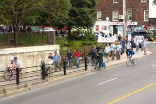  The Human Train at the corner of Bloor St. and Perth Ave.