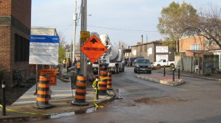  Looking west from Perth Ave.