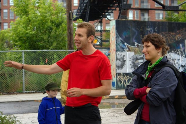  Mike Foderick and Netami Stuart of the Friends of the West Toronto Railpath welcomed everyone to the event.